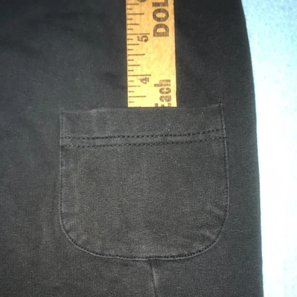 Freestyle a Danskin Company black crop raw hem drawstrings, side pocket size S - Picture 4 of 6